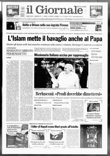 Il giornale del lunedi